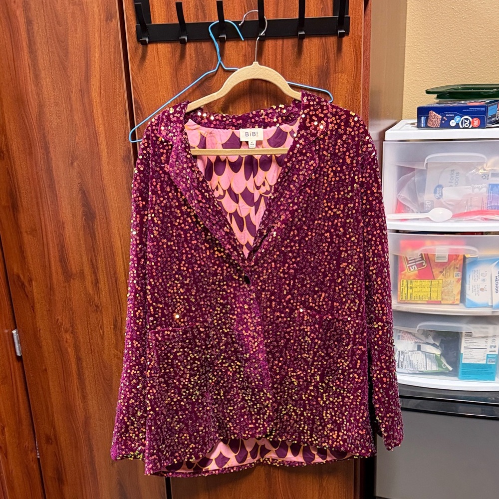 BiBi Vibrant Sequin Blouse